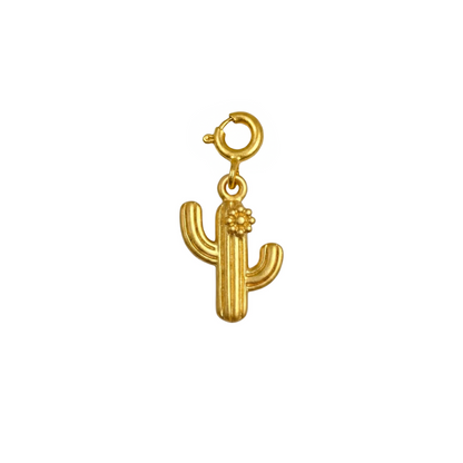 Wanderlust Cactus Silver Charm
