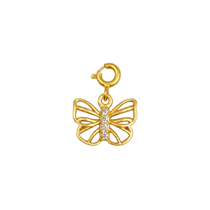 Ethereal Butterfly Silver Charm