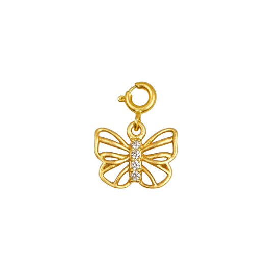 Ethereal Butterfly Silver Charm