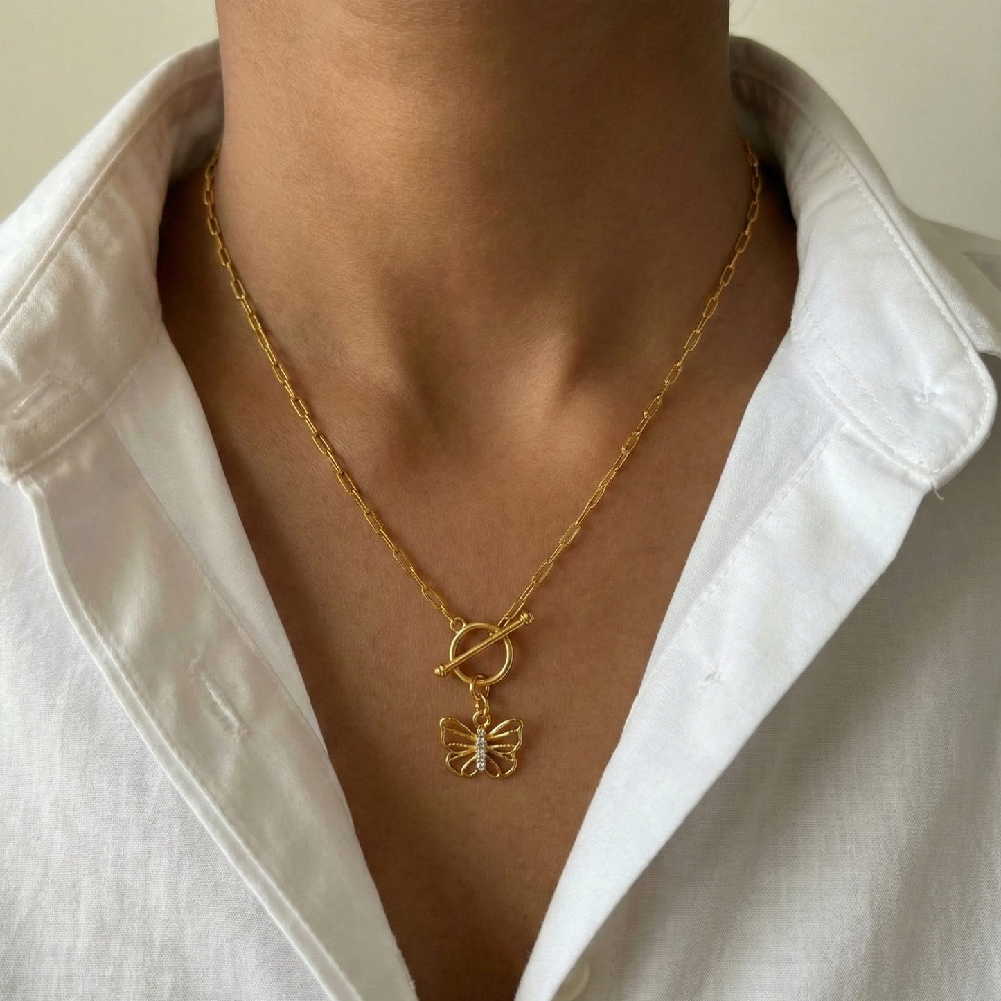 Ethereal Butterfly Silver Charm