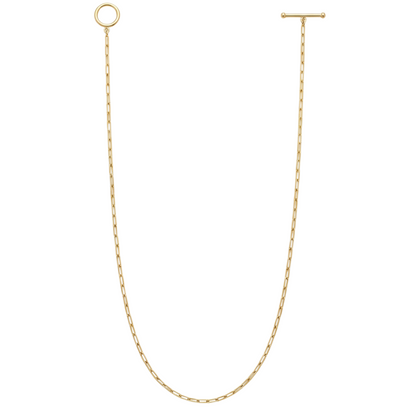 T Bar Toggle Link Silver Necklace