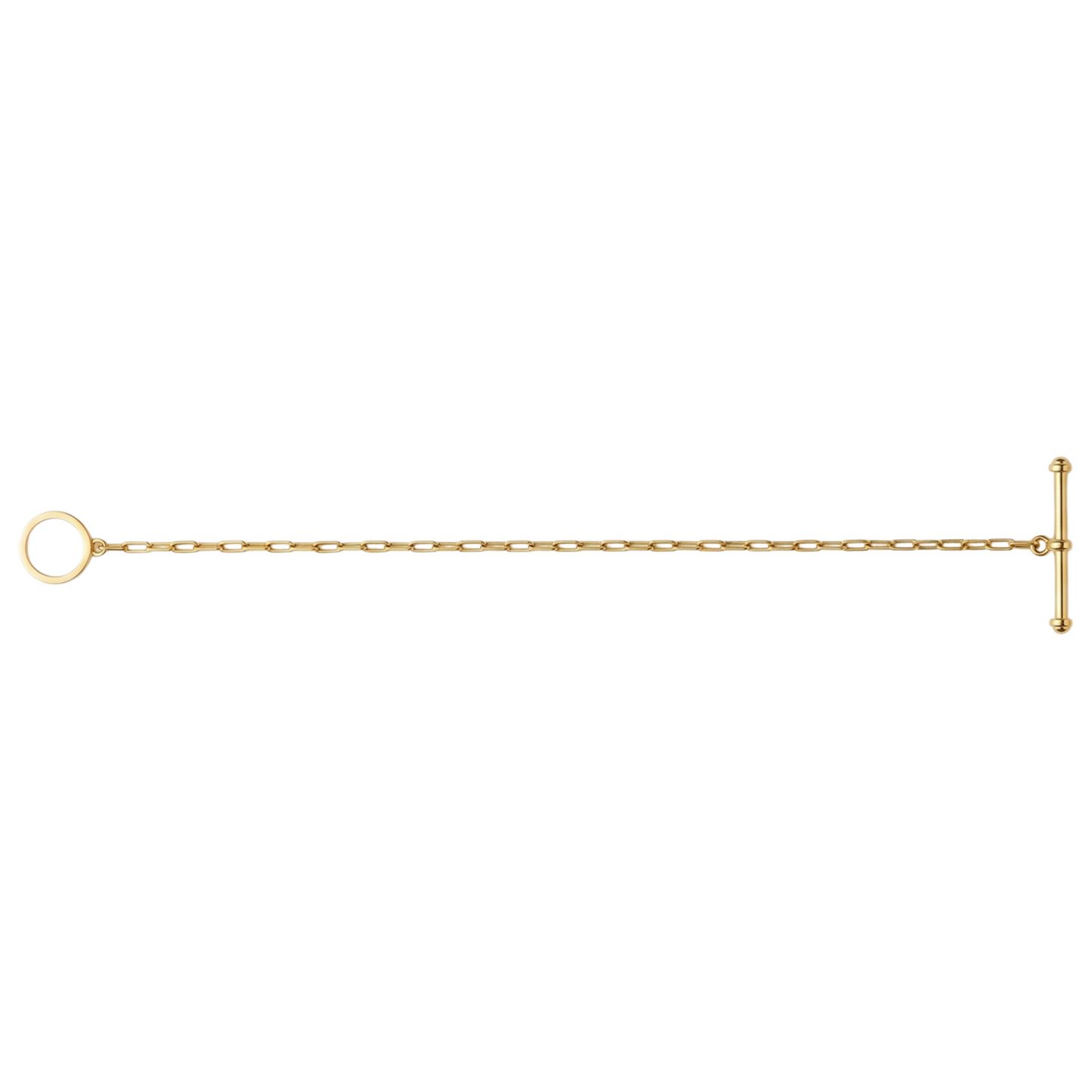 T Bar Toggle Link Silver Bracelet