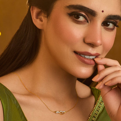 Eternal Spar CZ Silver Pendant Necklace