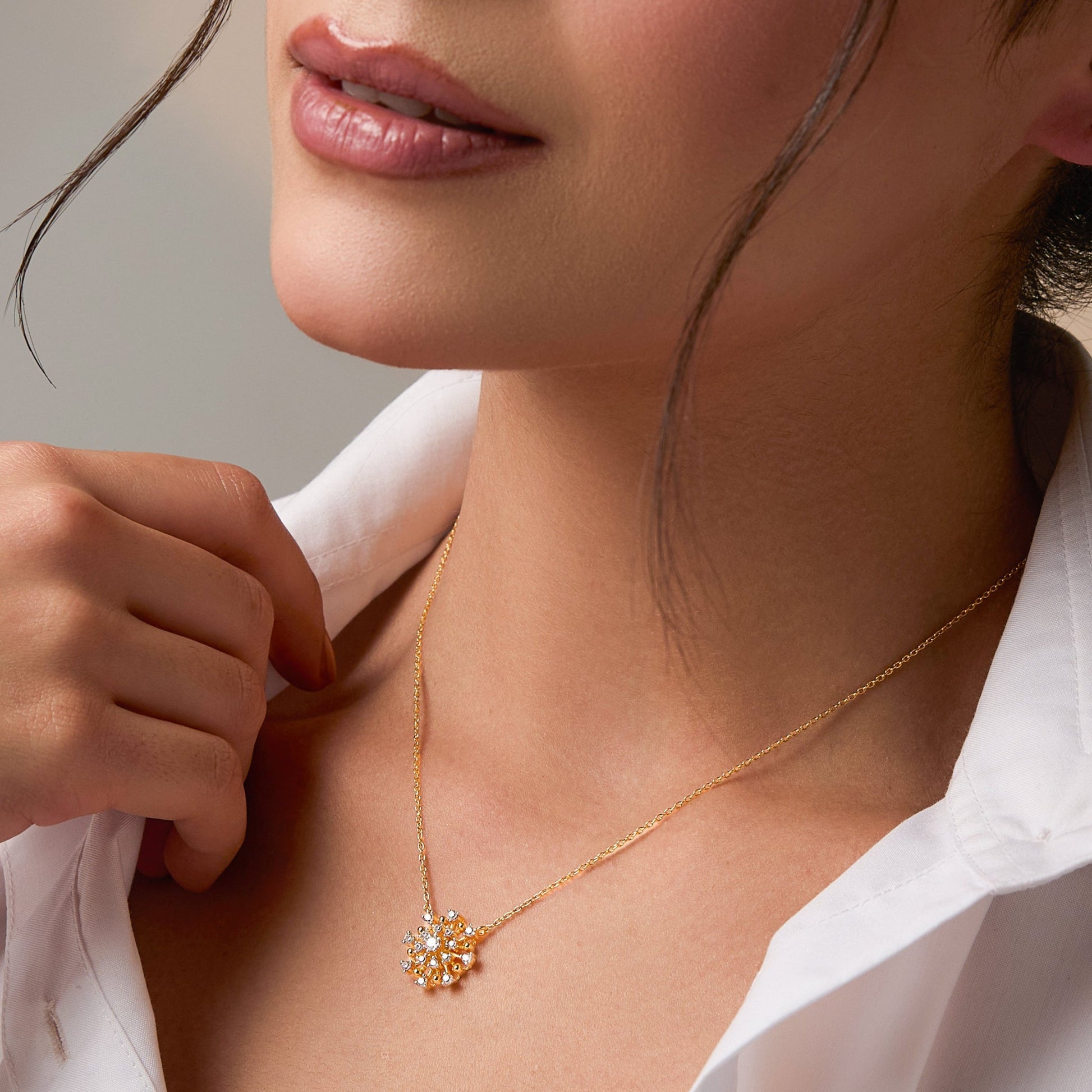 Stella Star CZ Silver Pendant Necklace