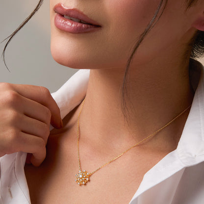 Stella Star CZ Silver Pendant Necklace