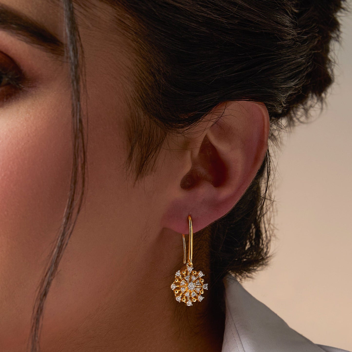 Celestia Spark CZ Drop Earrings