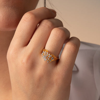 Luminara CZ Silver Ring