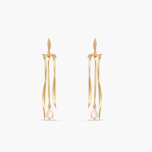 Tulip Breeze Silver Drop Earrings