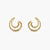 Sandscape Statement Silver Hoop Earrings