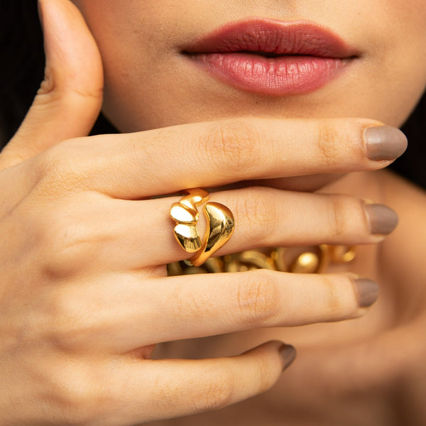 Discover Sandscape Open Style Silver Ring Paksha Paksha India