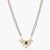 Carved Green MOISSANITE SILVER MANGALSUTRA NECKLACE