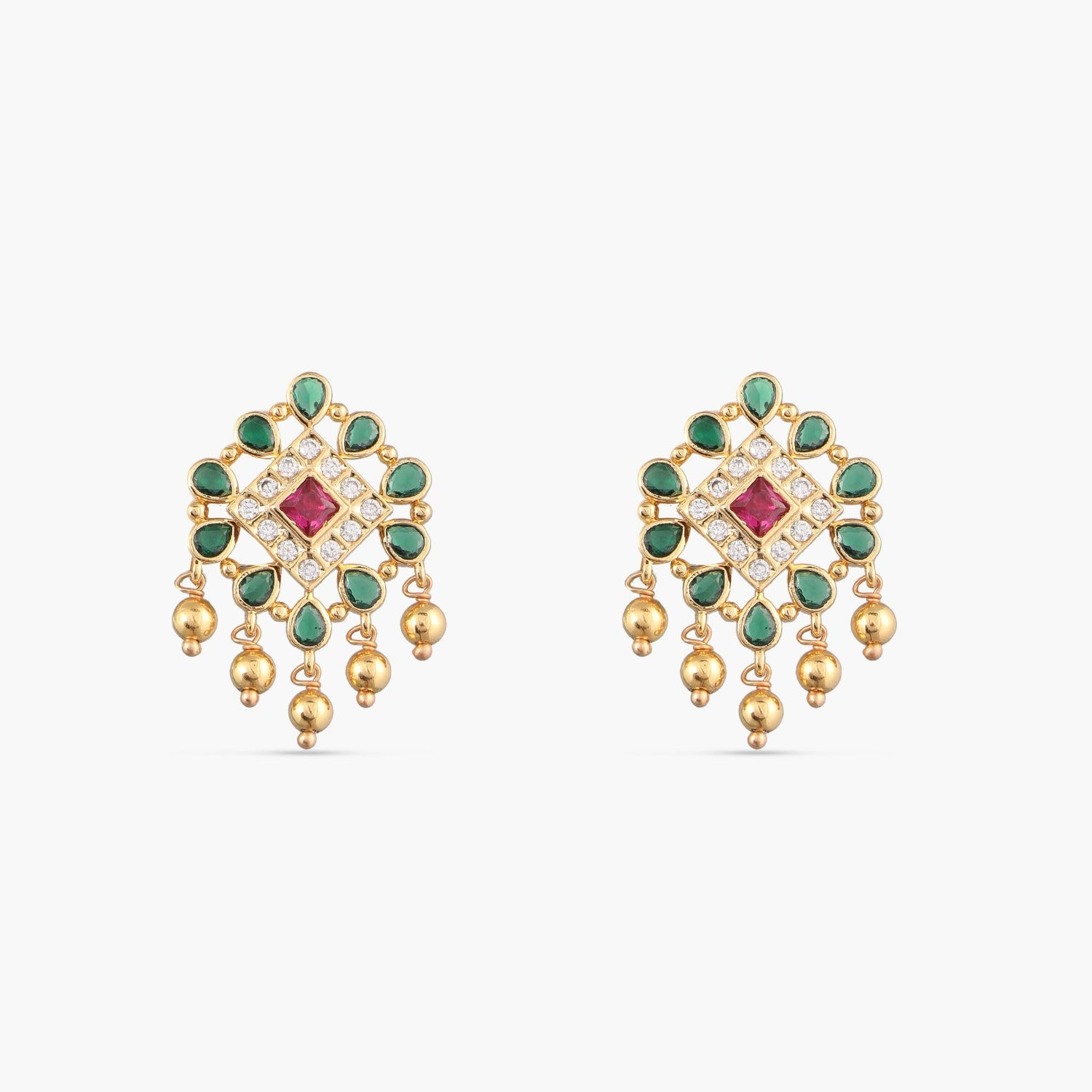 Tulip Silver Stud Earrings