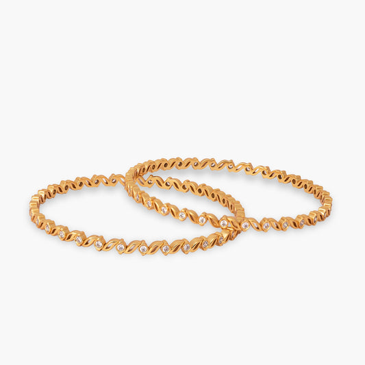 Ziya CZ Silver Bangles