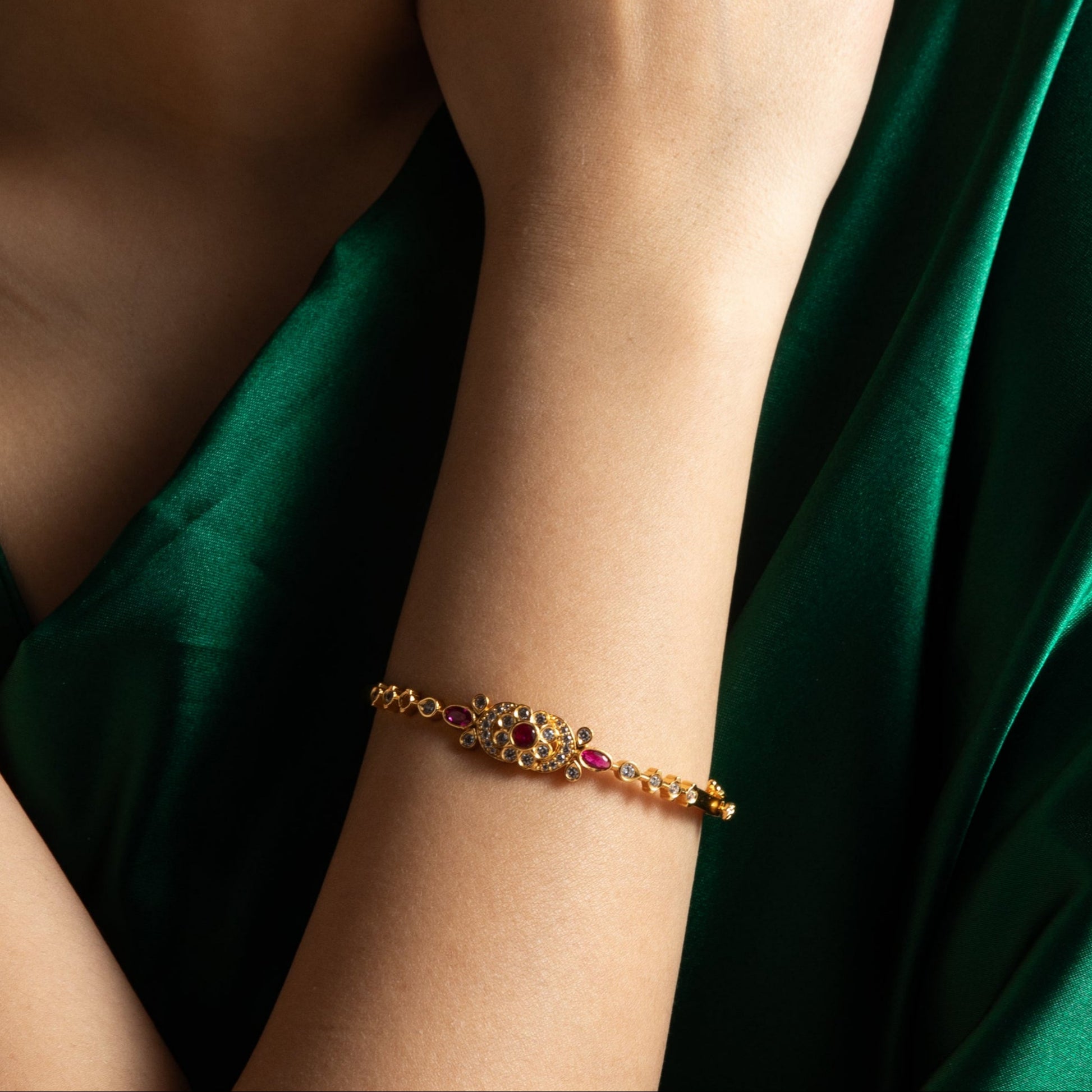 Raga CZ Silver Bracelet