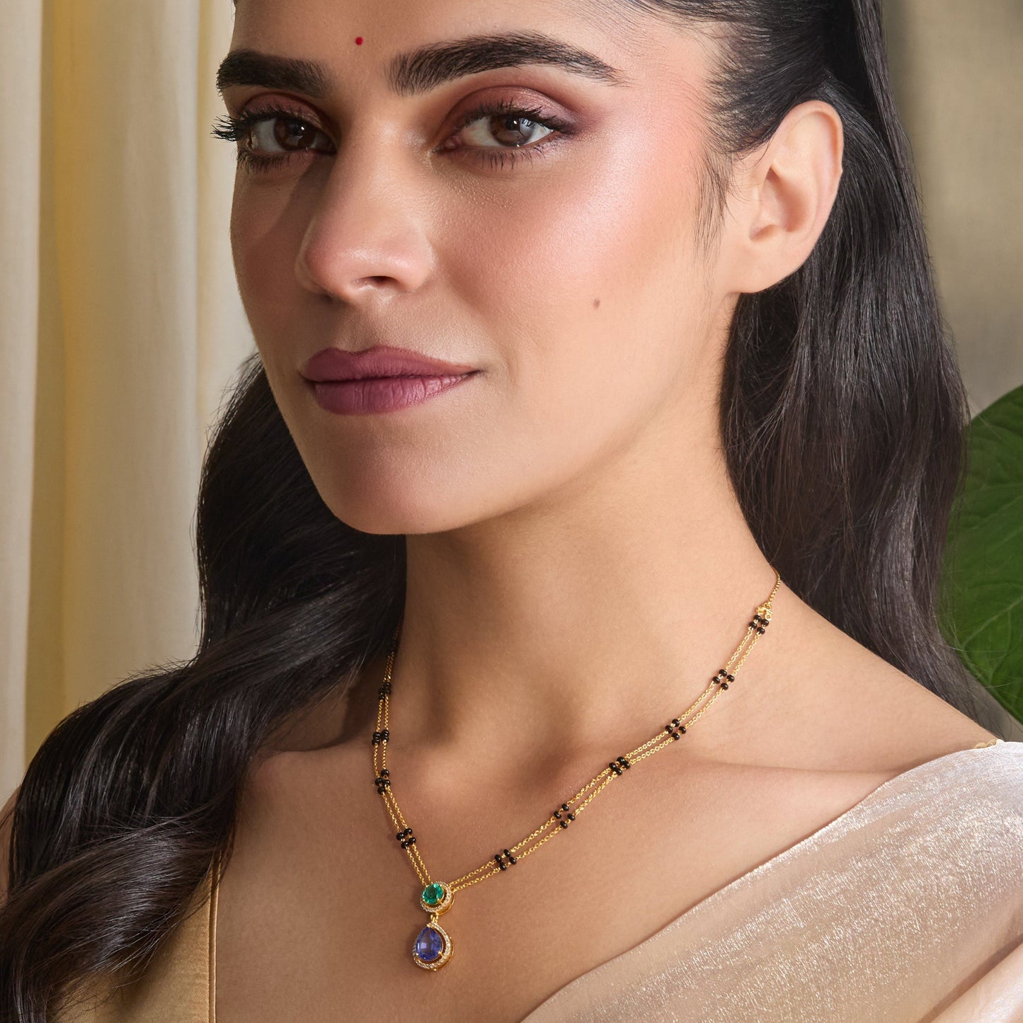 Siena CZ Silver Mangalsutra