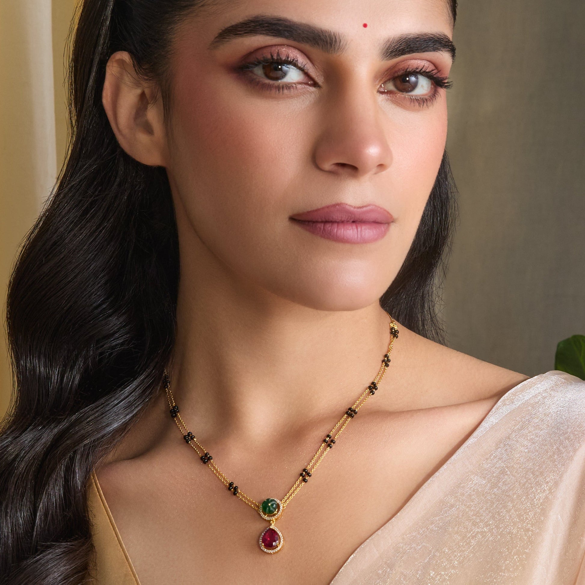 Vanessa CZ Silver Mangalsutra