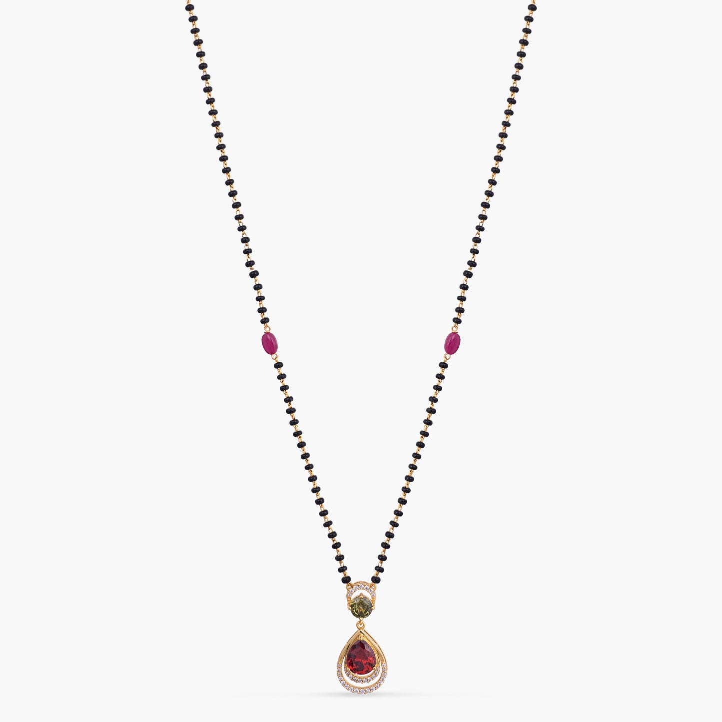 Prism Bloom CZ Silver Mangalsutra