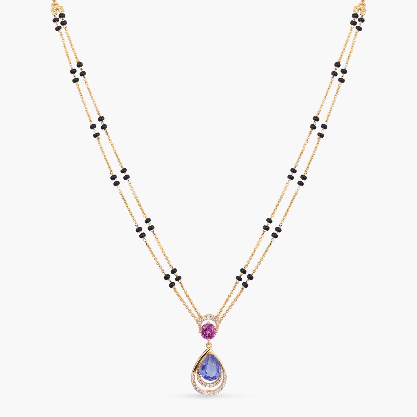 Spring Bloom CZ Silver Mangalsutra
