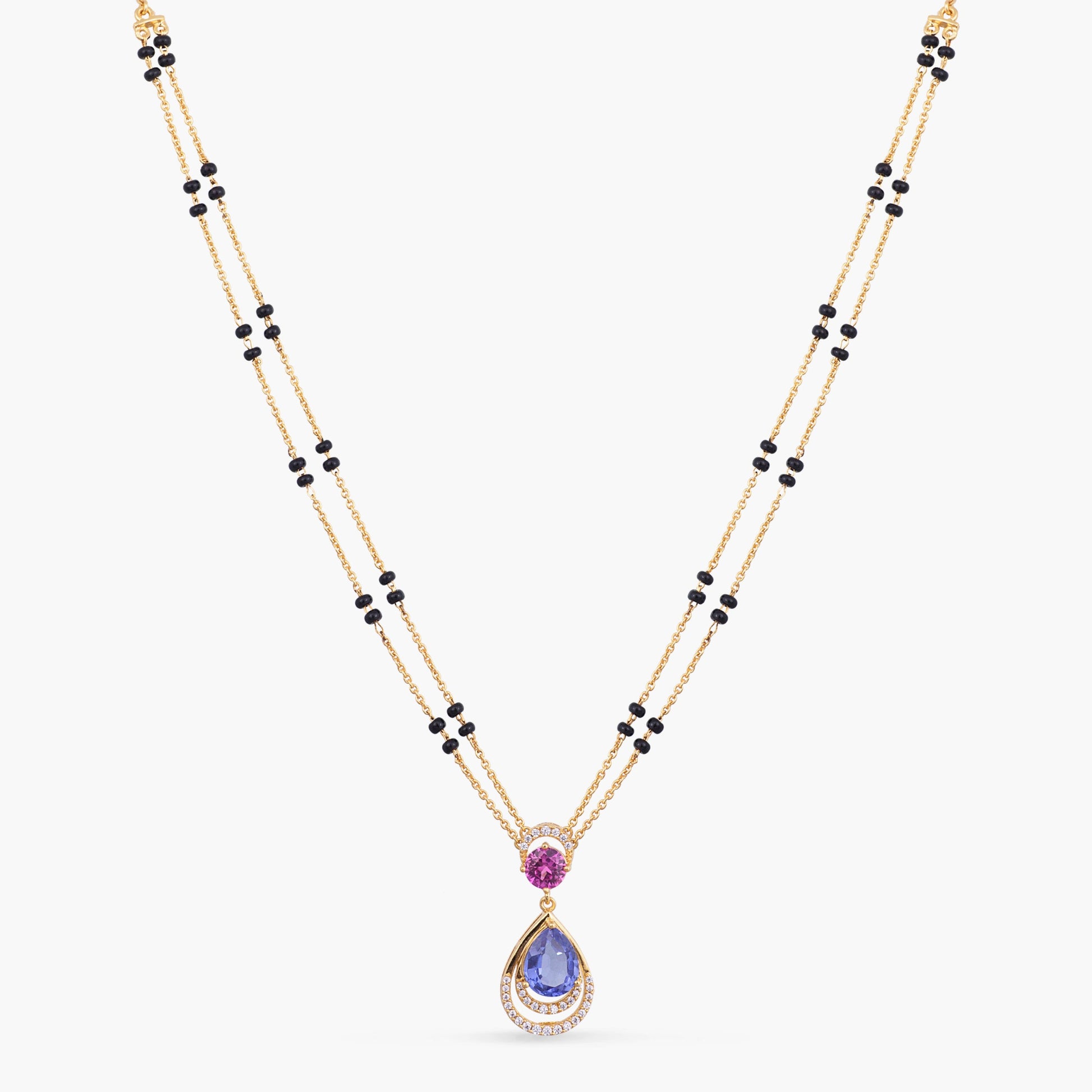 Spring Bloom CZ Silver Mangalsutra