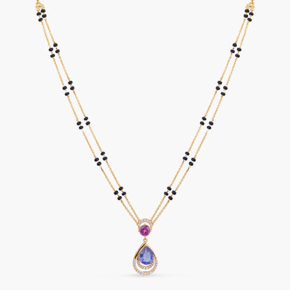 Spring Bloom CZ Silver Mangalsutra