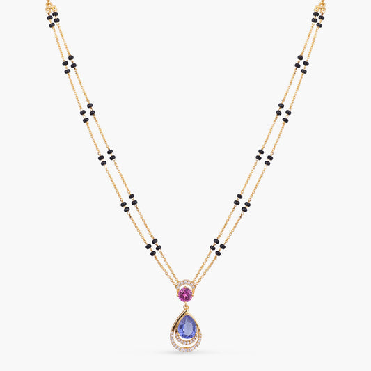 Spring Bloom CZ Silver Mangalsutra