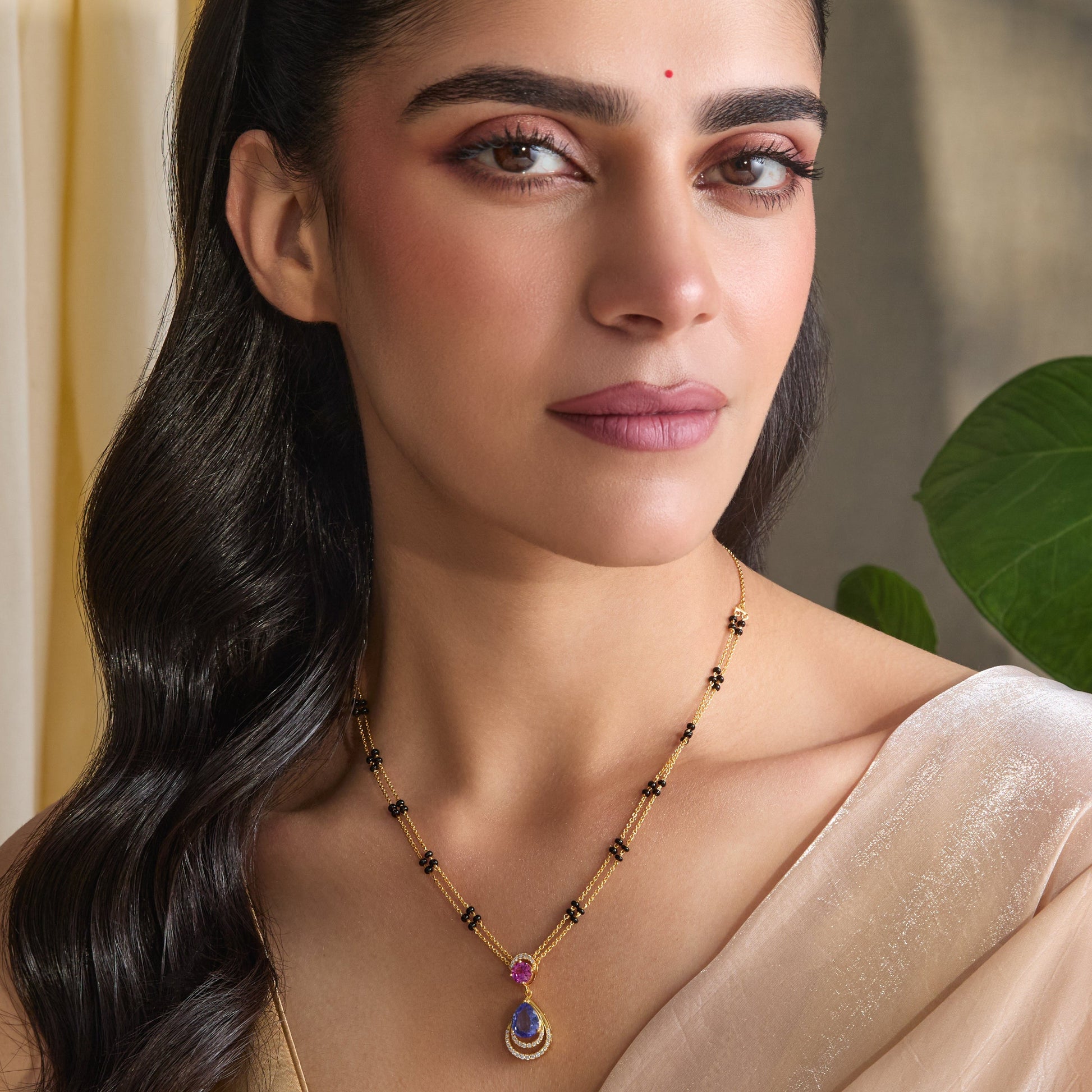 Spring Bloom CZ Silver Mangalsutra