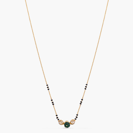 Minimalist CZ Silver Mangalsutra