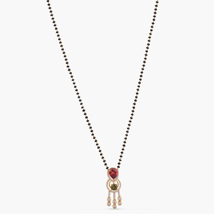 Varsha CZ Silver Mangalsutra