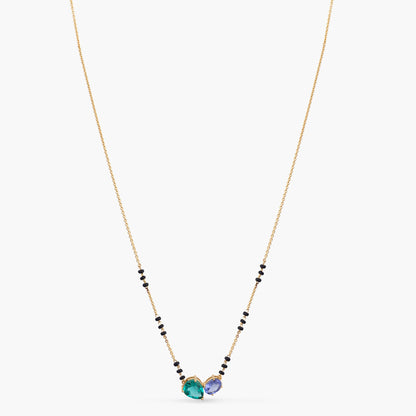 Toi Et Moi CZ Silver Mangalsutra