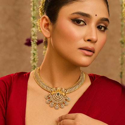 Nayira CZ Silver Necklace