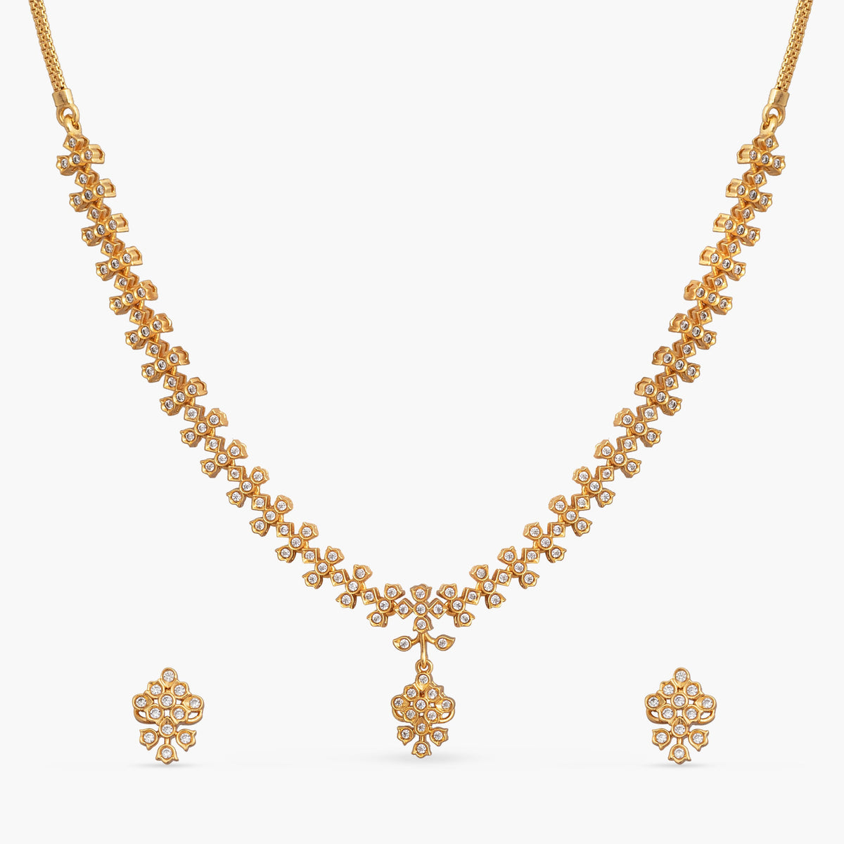 Juhi Silver Necklace Set