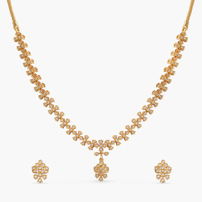 Juhi Silver Necklace Set