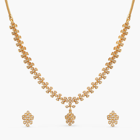 Juhi Silver Necklace Set