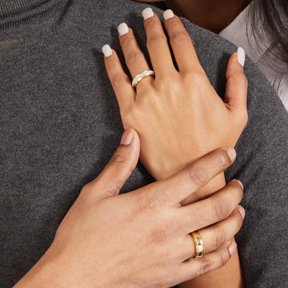 Soulmates Silver CZ Couple Rings