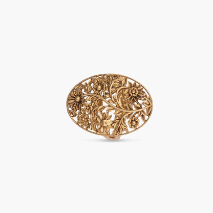Kusuma Antique Silver Ring