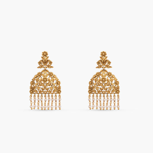 Devika Silver Drop Earrings