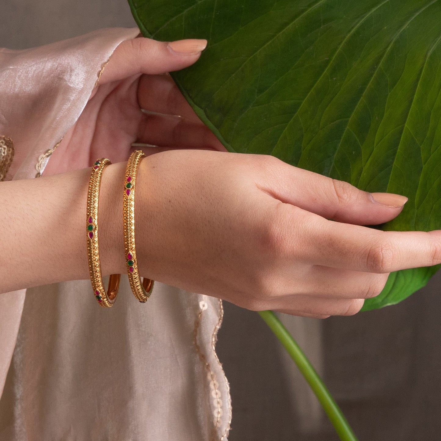 Savitri Antique Silver Bangles