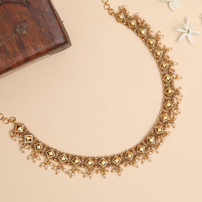 Rekha Antique Silver Necklace