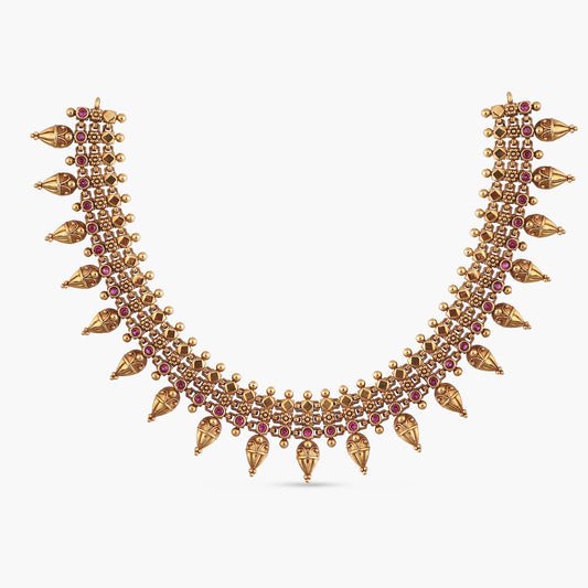 Daksha Antique Silver Necklace