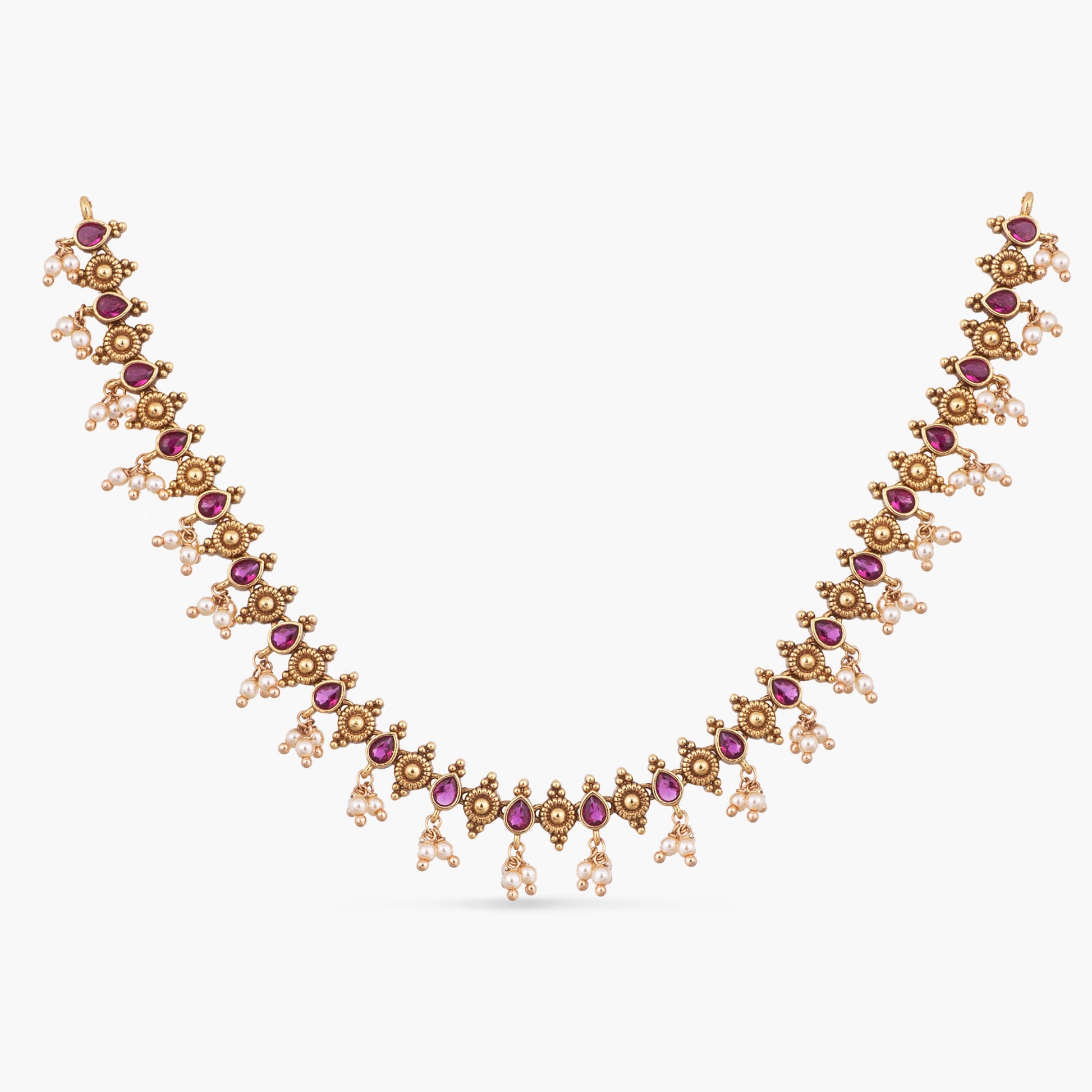 Ratna Antique Silver Necklace