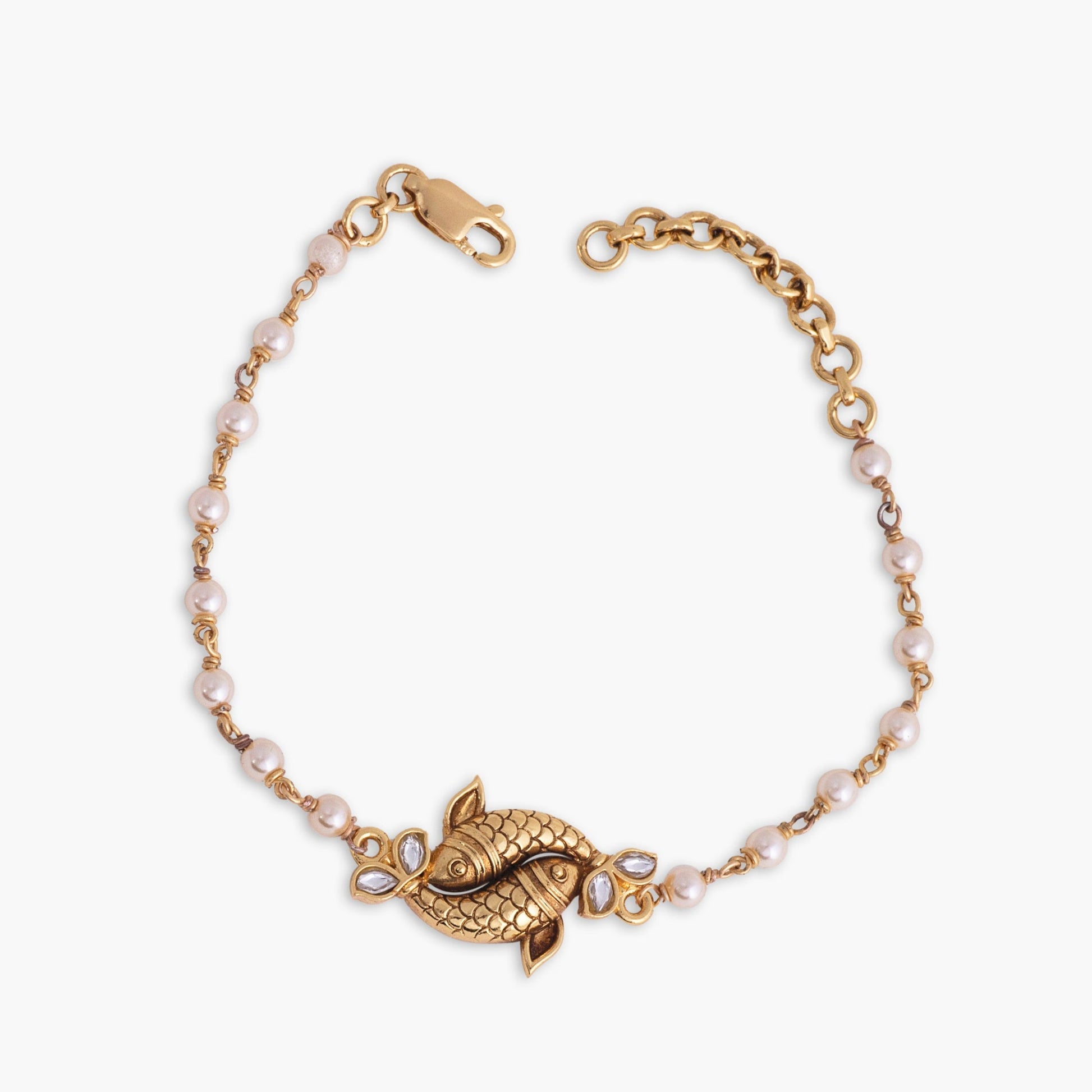 Matsyaka Antique Silver Bracelet