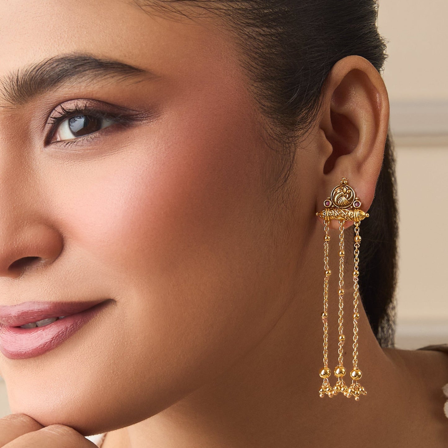 Dhriti Silver Drop Earrings