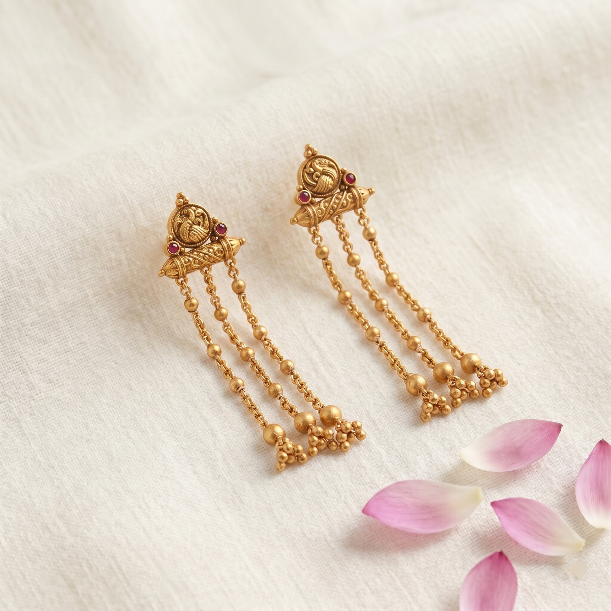 Dhriti Silver Drop Earrings