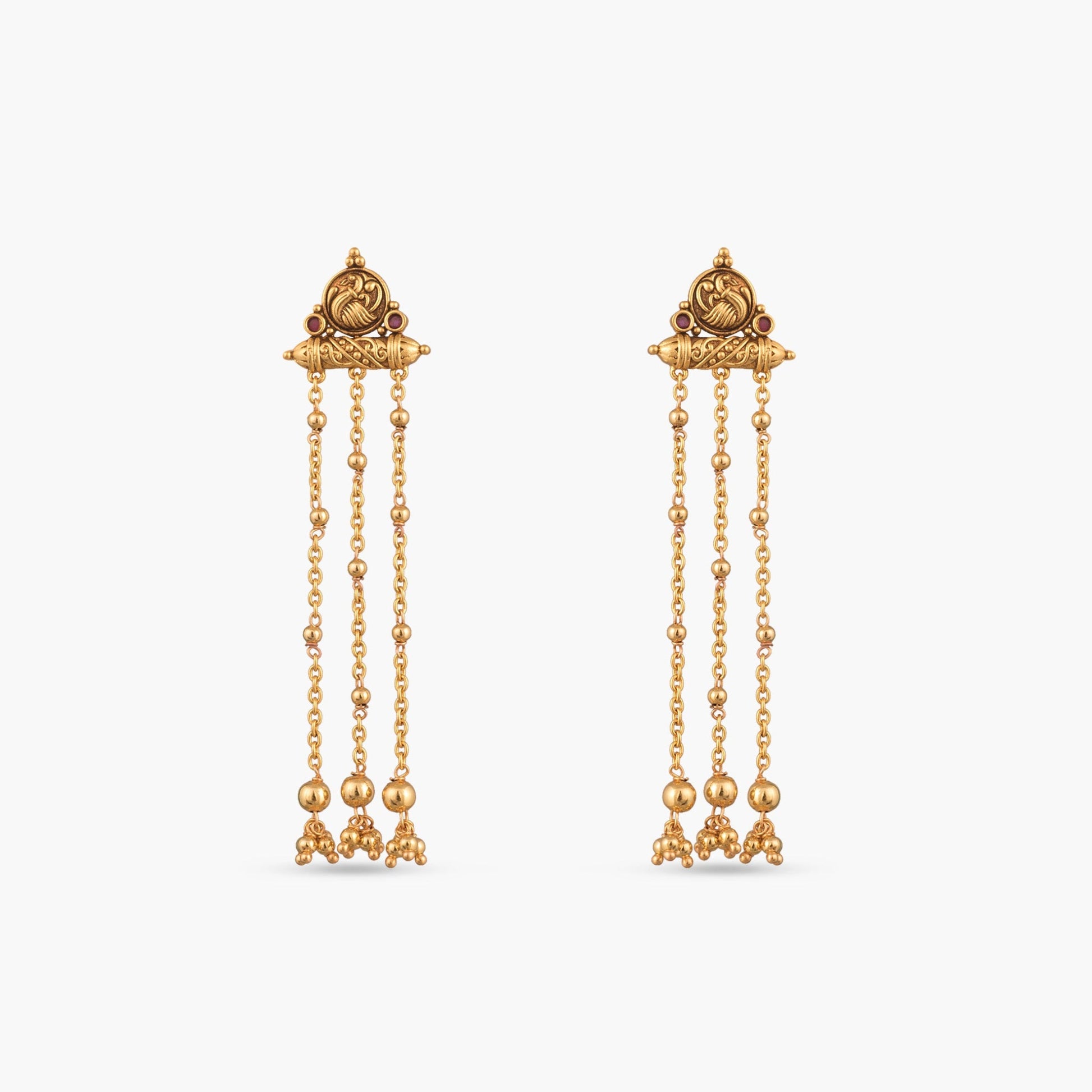 Dhriti Silver Drop Earrings
