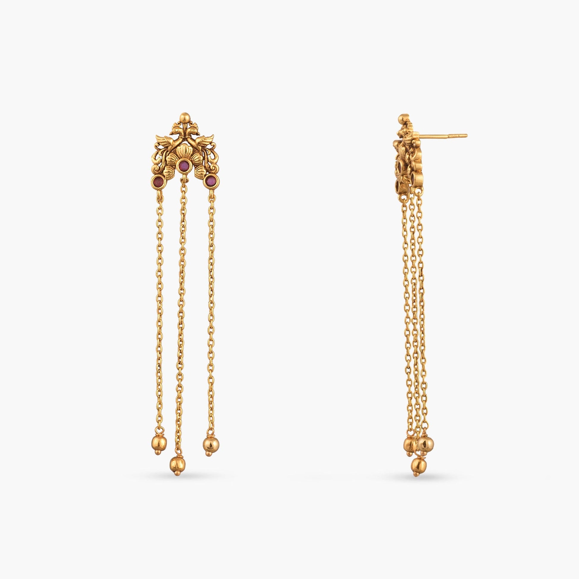 Aadhya Silver Drop Earrings
