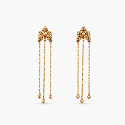 Aadhya Silver Drop Earrings