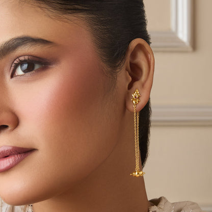 Pihu Silver Drop Earrings