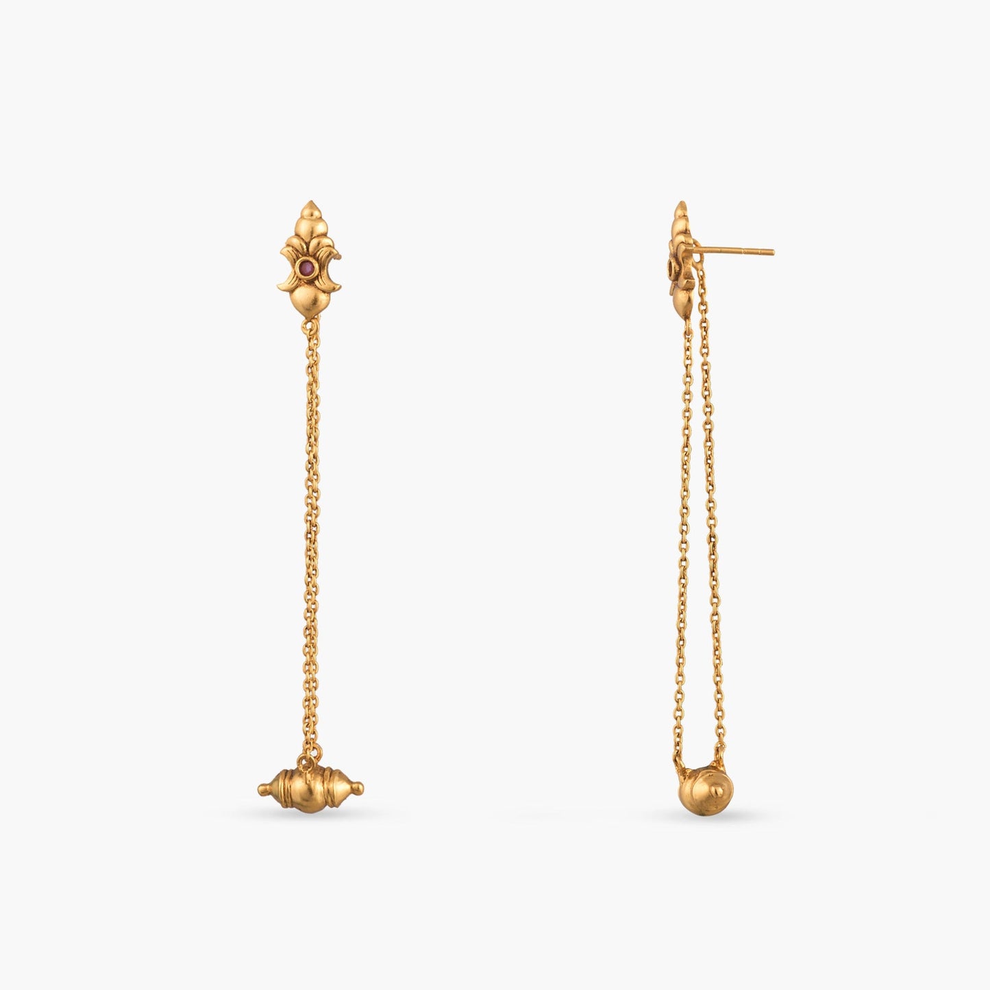 Pihu Silver Drop Earrings