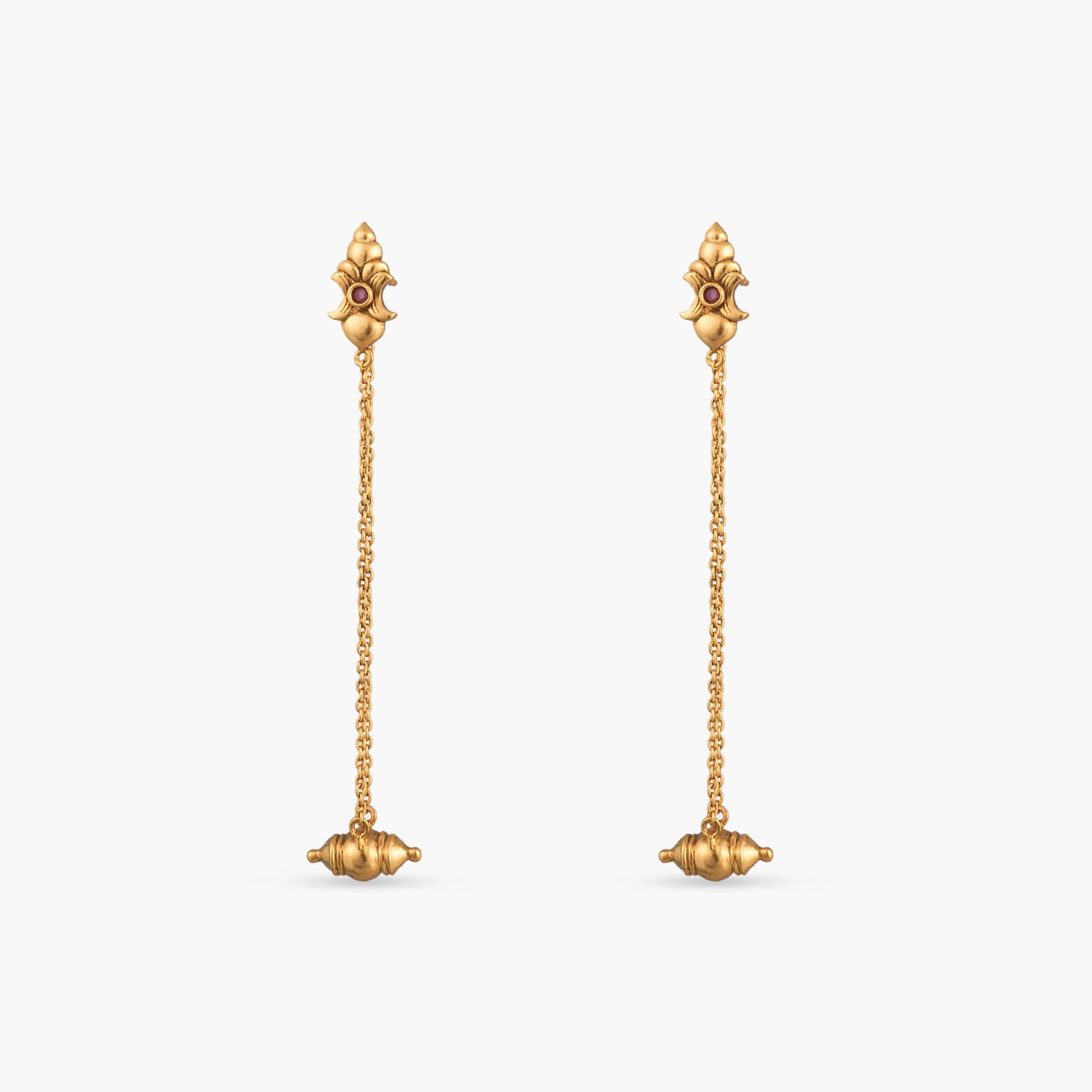Pihu Silver Drop Earrings