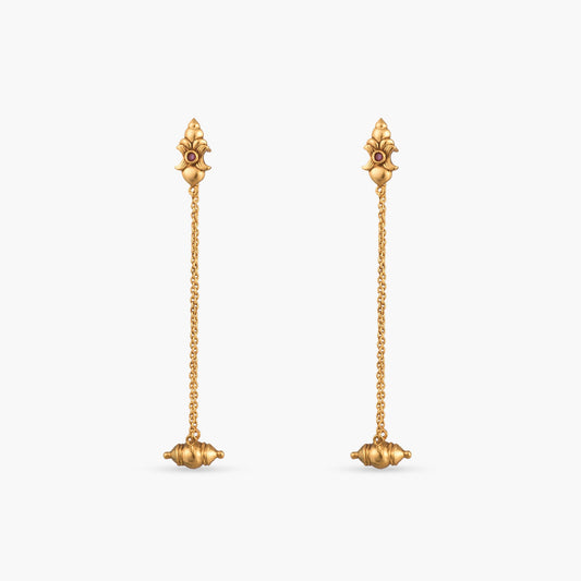 Pihu Silver Drop Earrings